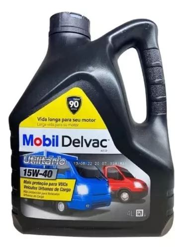 Oleo Motor Mobil Delvac Vida Longa Diesel 15w40 Galão 4 Lts Frete grátis