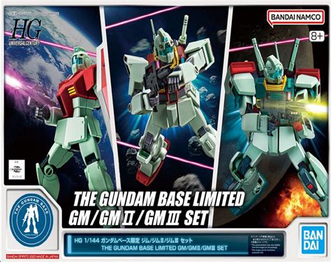 Gundam Base Limited Hguc 1144 Gm Gm Ii Gm Iii Gunpla Set Madnug