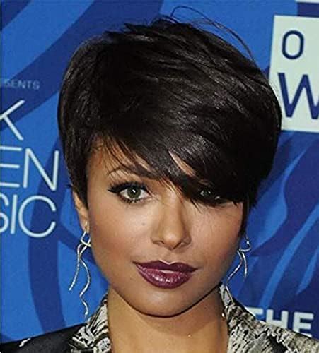 Hotkis Human Hair Pixie Cut Wigs For Black Women Short Human Hair