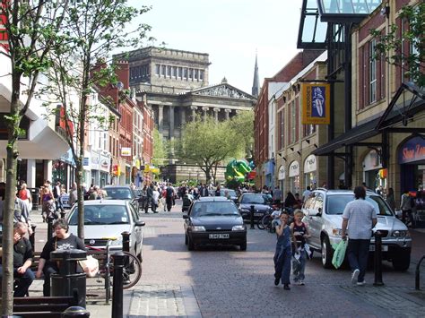 Filefriargate Preston On A Busy Weekday Afternoon Uk