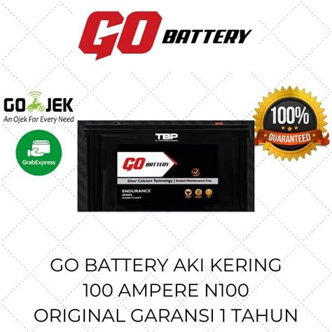 Jual Go Battery Aki Kering Kapal 100Ah Ampere Garansi 1 Tahun N100