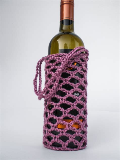 Crochet Wine Bottle Holder Pattern