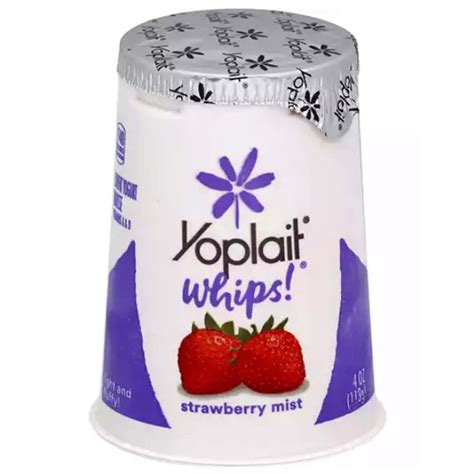 Yoplait Whips Lowfat Yogurt Strawberry Mist 4oz Cup Garden Grocer