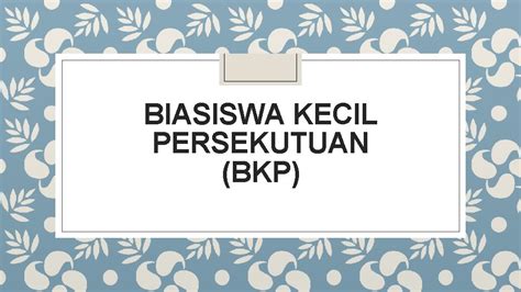 Taklimat Biasiswa 2021 Biasiswa Kecil Persekutuan Bkp Kriteria