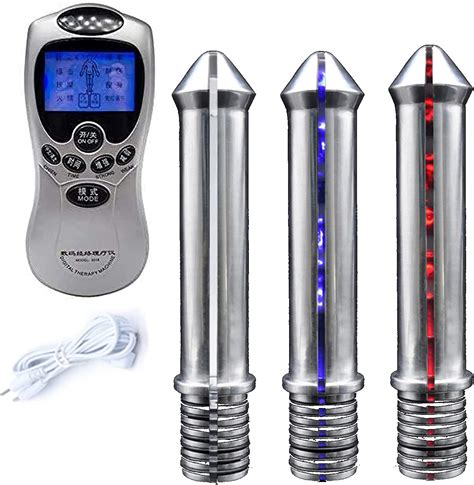 Vilpory Anal Plug Metal Dildo Anal Balls Sex Led Light