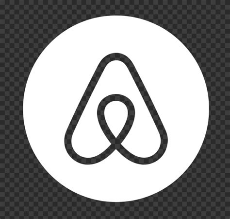 HD White Airbnb Logo With Symbol Sign Icon PNG Image | Citypng