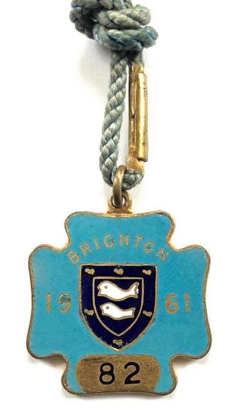 Sally Bosleys Badge Shop Brighton 1961 Horse Racing Club Badge