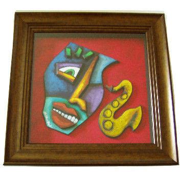 La Mask #203 Framed Art - LaShun Beal