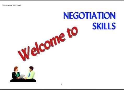 Negotiation Skills Presentation Ppt