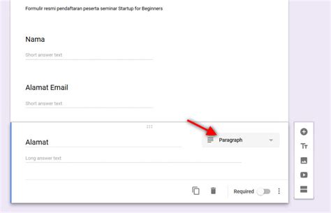 Cara Membuat Formulir Pendaftaran Online Dengan Google Forms