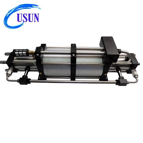 Usun Model 2gbd Double Acting Double Head High Pressure Air Driven Gas Booster Pressure Testing