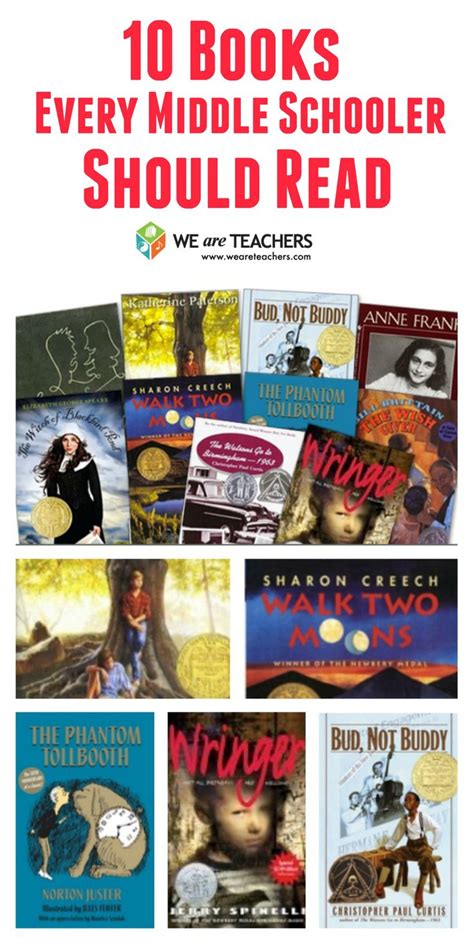 The Best Books To Teach In Middle School Middle School Books Middle