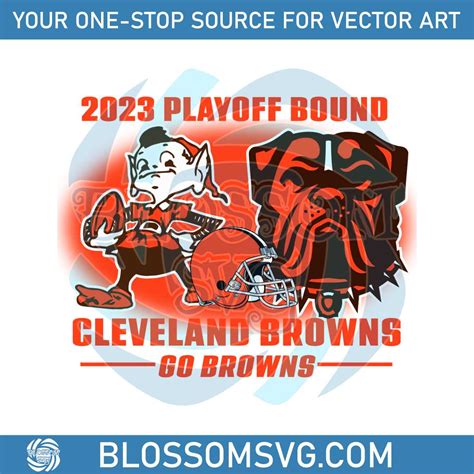 Cleveland Browns Go Browns 2023 Playoff Bound SVG