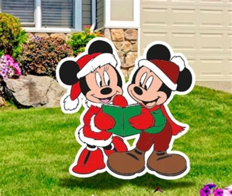 Mickey And Minnie Christmas Carol Outdoor Decor Etsy