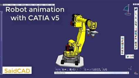 Robot Animation Using Catia V5 Tutorials Youtube