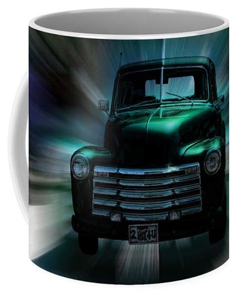 On The Move Truck Art Coffee Mug By Lesa Fine Classic Trucks Chevy