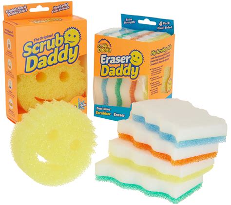 Scrub Daddy 10 Piece Set W 8 Eraser Daddy And 2 Scrub Daddy Multi