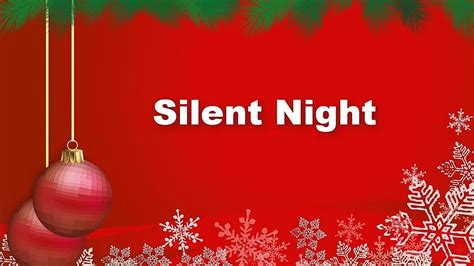 Silent Night With Lyrics Christmas Songs Youtube