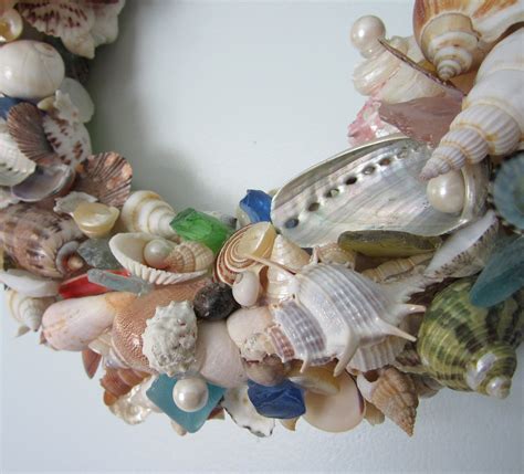 Seashell Wreath For Beach Decor Nautical Decor Shell Wreath W Sea