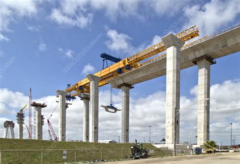 New Harbor Bridge Construction Corpus Christi Texas Usa Stock