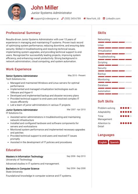 System Administrator Resume Examples And Templates For