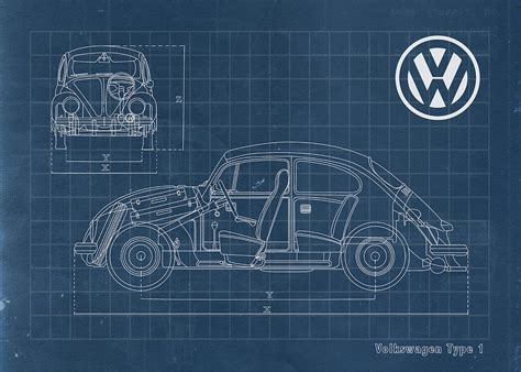 Volkswagen Beetle Drawing By Paul Solis Fine Art America