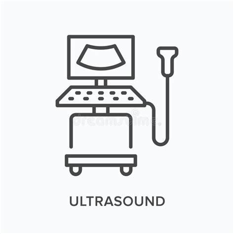 Icône Linéaire à Ultrasons Illustration De Vecteur Illustration Du