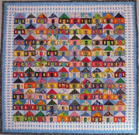 PDF Quilt Pattern Digital Pattern for 100 Houses Wall Quilt - Etsy Australia