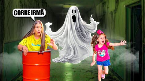 EU E MINHA IRMÃZINHA FOMOS CAÇADAS POR UM FANTASMA ASSUSTADOR