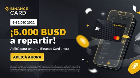 Promoción de Binance Card para nuevos usuarios Ganá una parte de 5 000