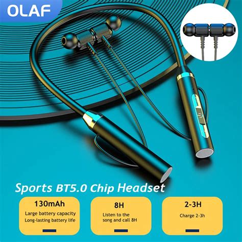 OLAF auriculares inalámbricos con Bluetooth 5 0 cascos deportivos