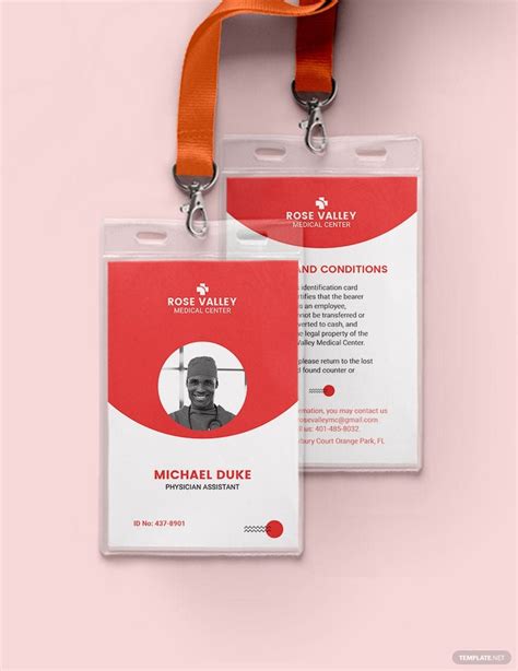 Emergency Medical ID Card Template In PSD Illustrator Pages