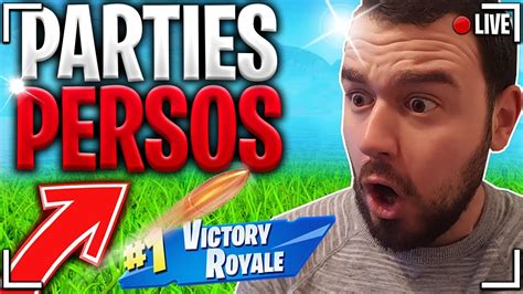 PARTIE PERSO OR MASSIF 1000 VBUCKS DE CADEAUX À GAGNER FORTNITE