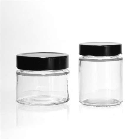 Straight Sided Ergo Glass Jar With Silver Gold Screw Metal Cap China Glass Jar And 350ml Honey