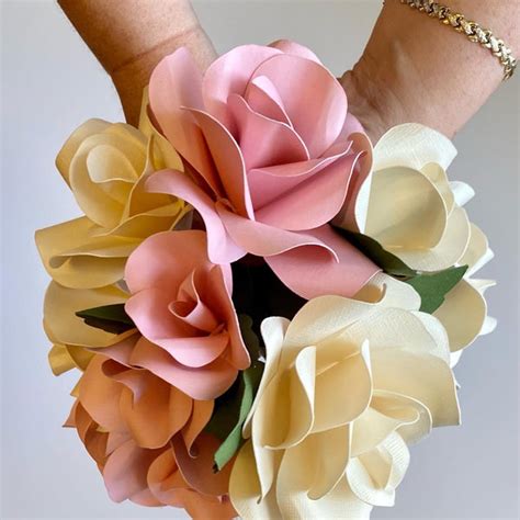 How To Make A Paper Flower Bouquet Step By Step