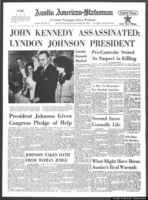 How The Worlds Newspapers Reported Jfks Assassination Huffpost