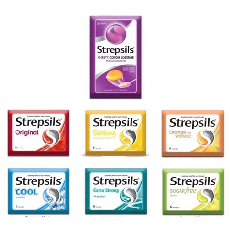 Strepsil 6 S Sore Throat Lozenges Original Vitamin C Honey Lemon