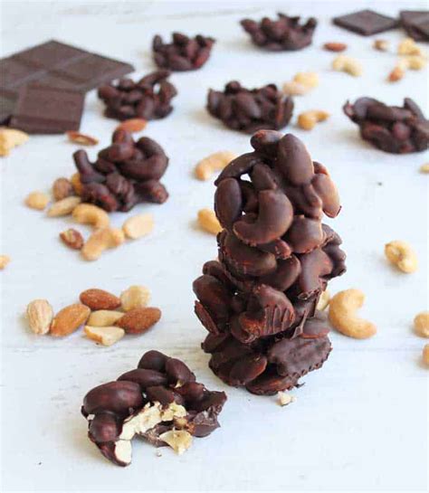 Easy Chocolate Covered Nuts - 2 Cookin Mamas