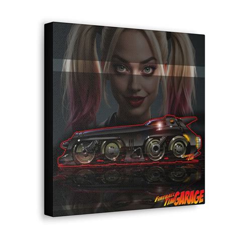 BATMAN RETURNS BATMISSILE Batmobile Harley Quinn Concept Art Canvas