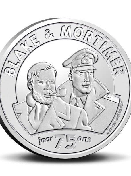 Euromunt Belgie Jaar Blake En Mortimer In Reli F In