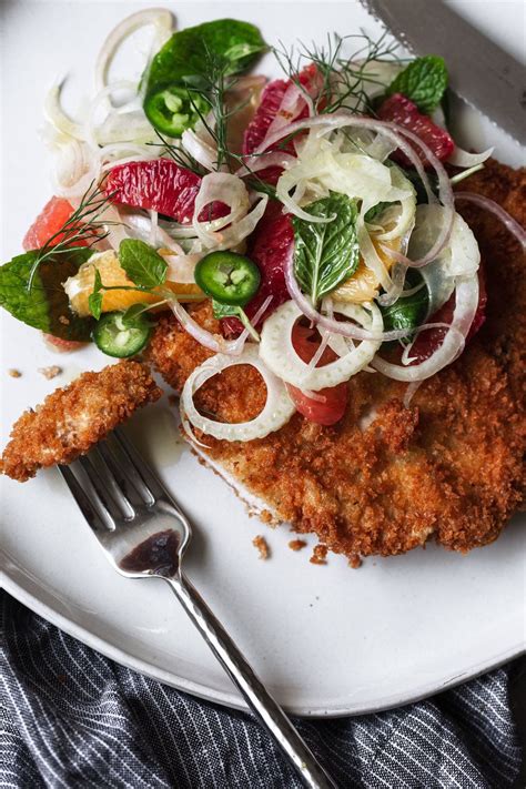 Crispy Pork Schnitzel With Citrus Salad Artofit