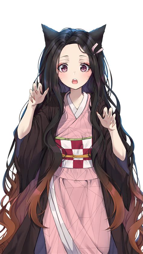 Neko Nezuko [demon Slayer Kimetsu No Yaiba] 2250x4000 R Animewallpaper