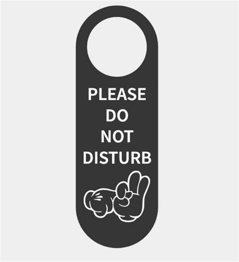 Do Not Disturb Door Hanger Having Sex Mickey Hands By Negrandr Makerworld