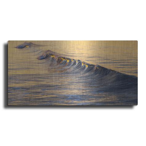 Luxe Metal Art Warm Curl By Chris Moyer Metal Wall Art 24 X12