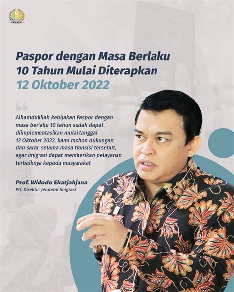 Paspor Masa Berlaku 10 Tahun Diterbitkan Mulai 12 Oktober 2022