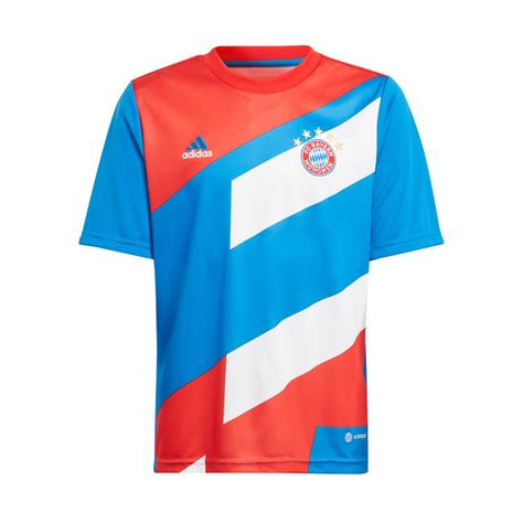 Camiseta adidas FC Bayern de Múnich Pre Match 2022 2023 Niño Red Bright