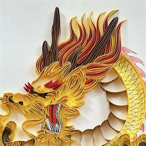 Bút Bi quilling on Instagram Prepare for the year of the dragon