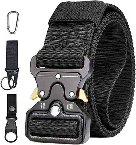 Tactical Belts For Men Military Style Heavy Duty Quick Release Metal