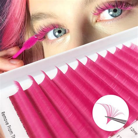 Amazon Colored Lashes Extensions D Curl Easy Fan Volume