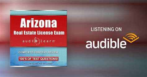 Arizona Real Estate License Exam Audiolearn Audiobook Free With Trial